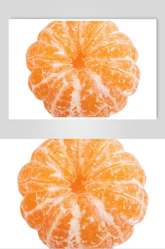 清新美味水果橘子柑橘白底图片