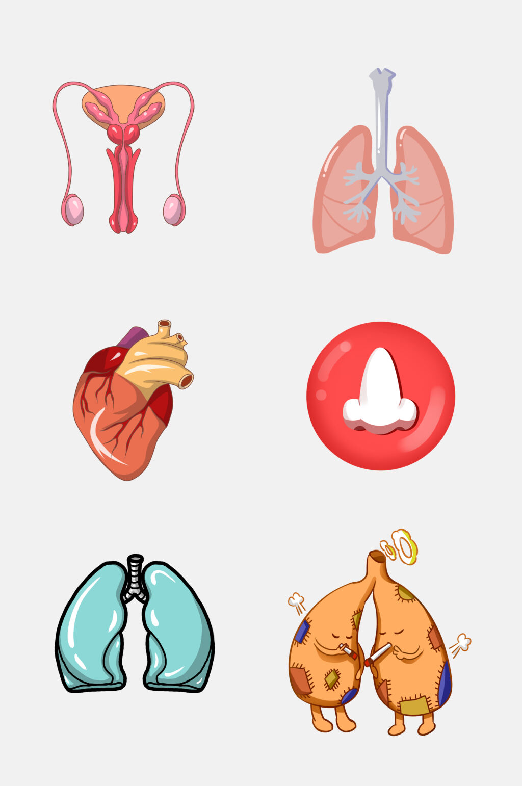 动漫人体器官肝脏心脏免抠元素素材模板下载-编号2089042-众图网