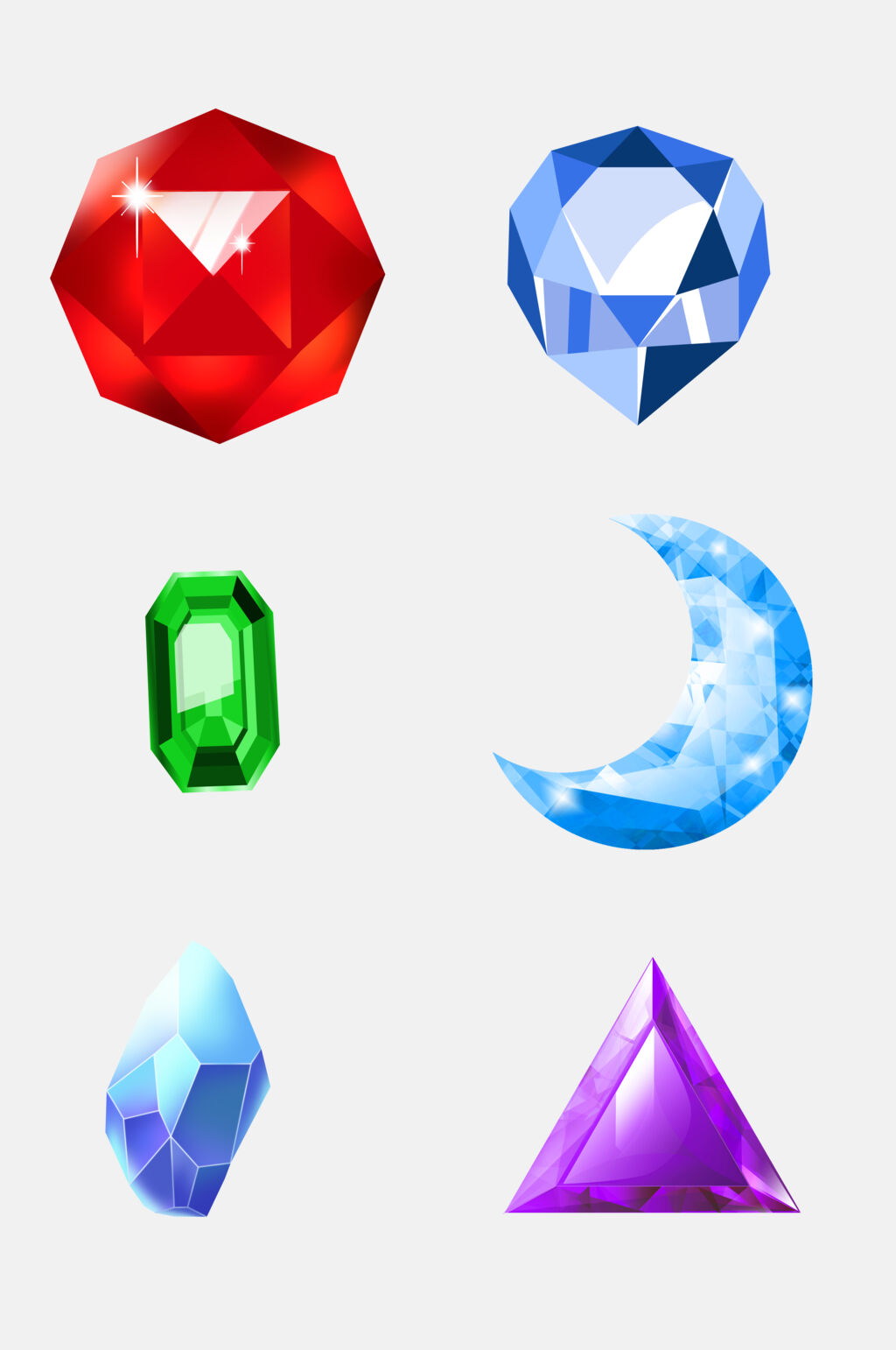 卡通时尚钻石珠宝免抠元素