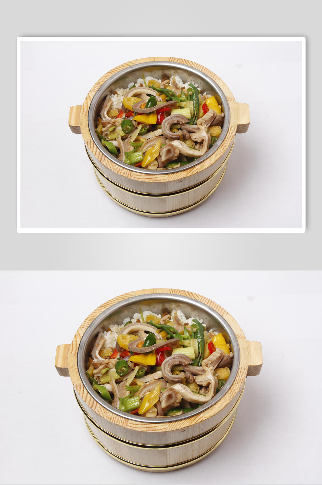 牛肚木桶饭摄影图片素材