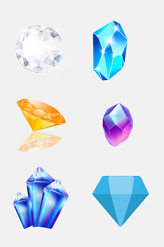 多边形钻石珠宝免抠元素