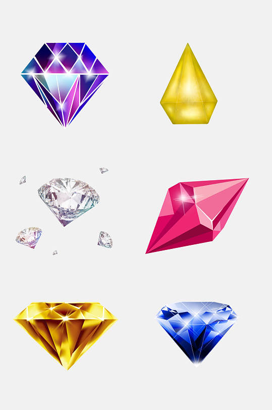 时尚奢侈品钻石珠宝免抠元素