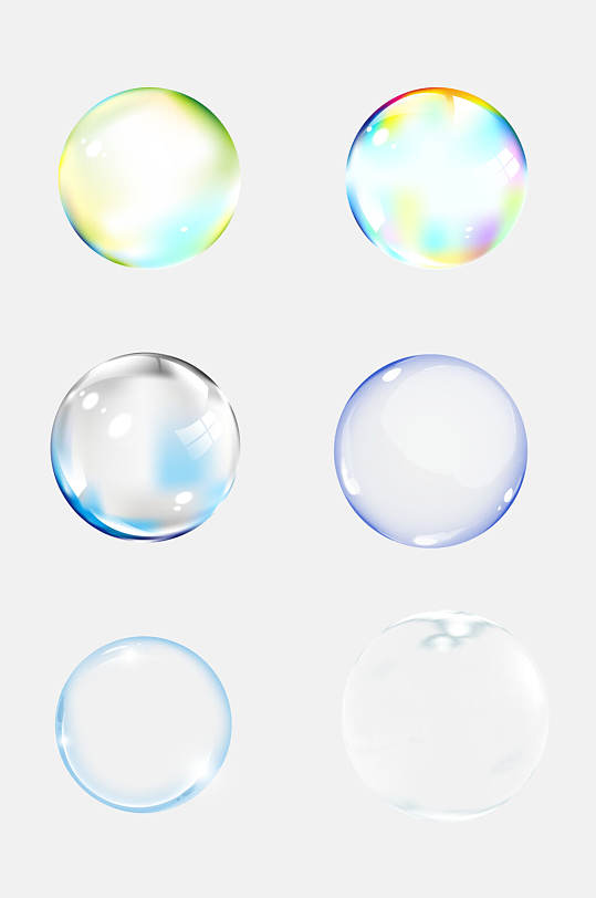 清新唯美透明气泡水泡