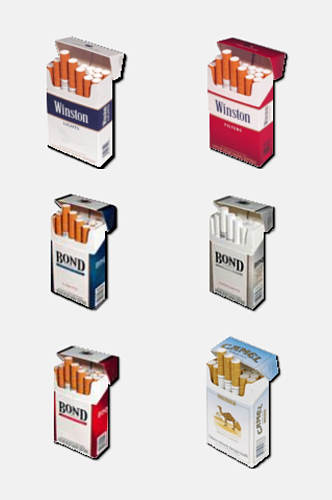 品牌香烟免抠设计元素