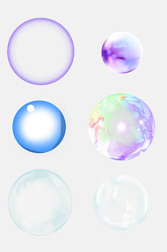 清新透明气泡水泡