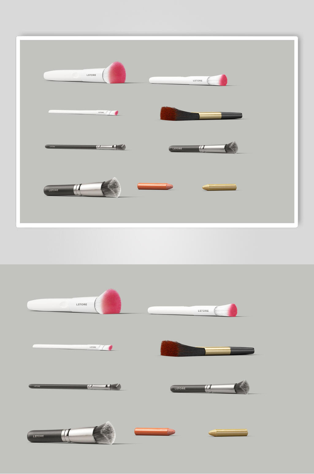 美妆化妆品工具立体模型素材素材