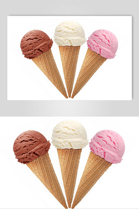 甜筒冰淇淋食品高清图片