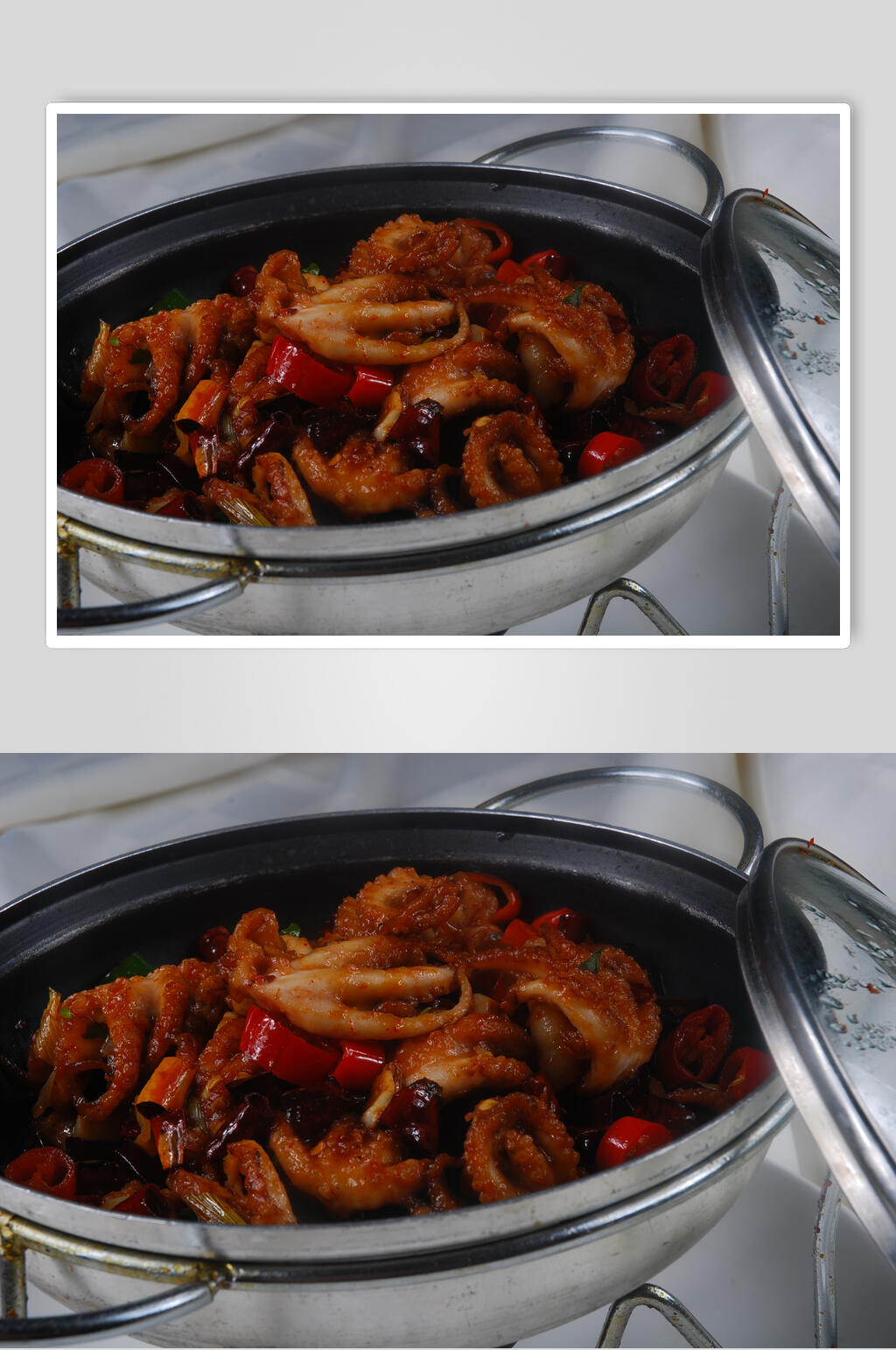 干锅八爪鱼美食高清图片素材