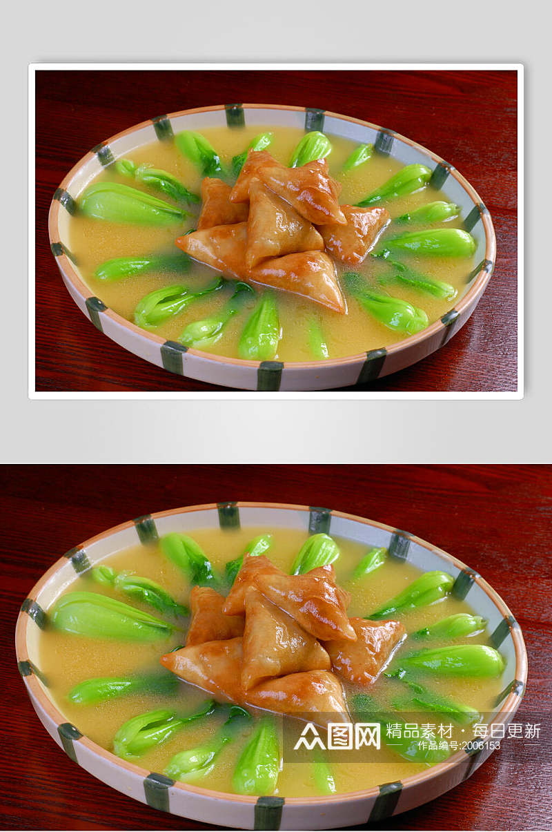 菜胆咖喱角美食高清图片素材