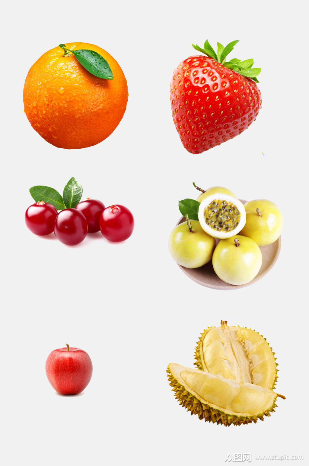 天然美味新鲜水果免抠元素素材