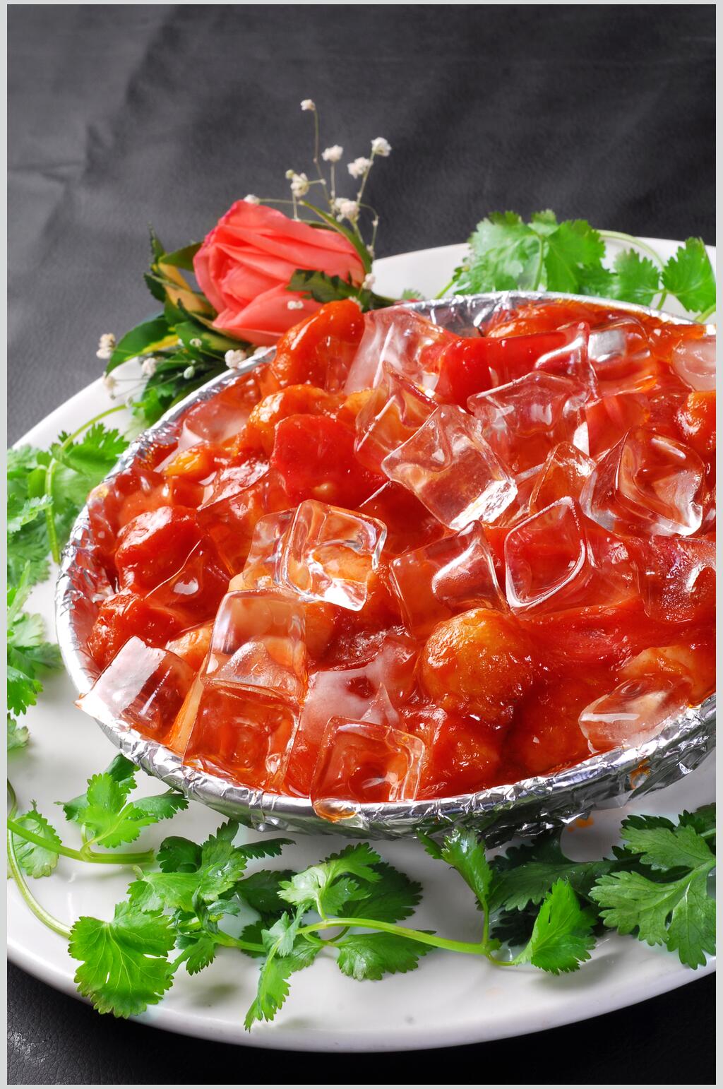 冰镇咕噜肉高清图片素材