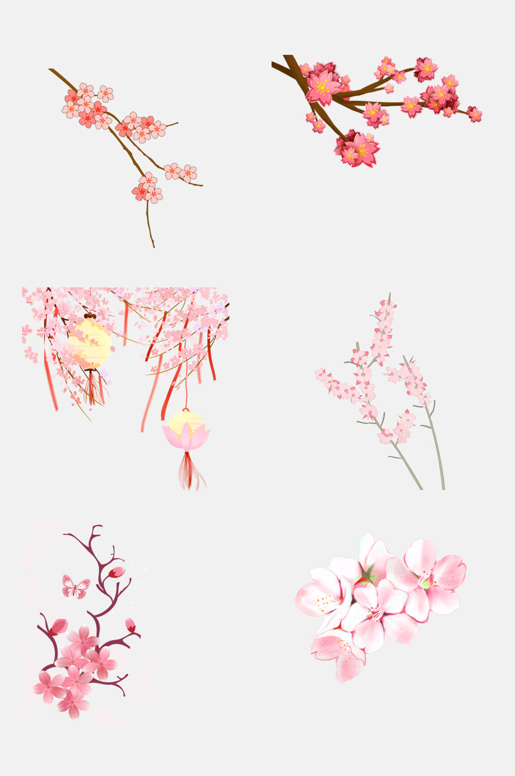 日式粉色樱花免抠元素模板下载-编号2044548-众图网
