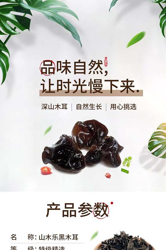 木耳农产品土特产电商详情页-众图网