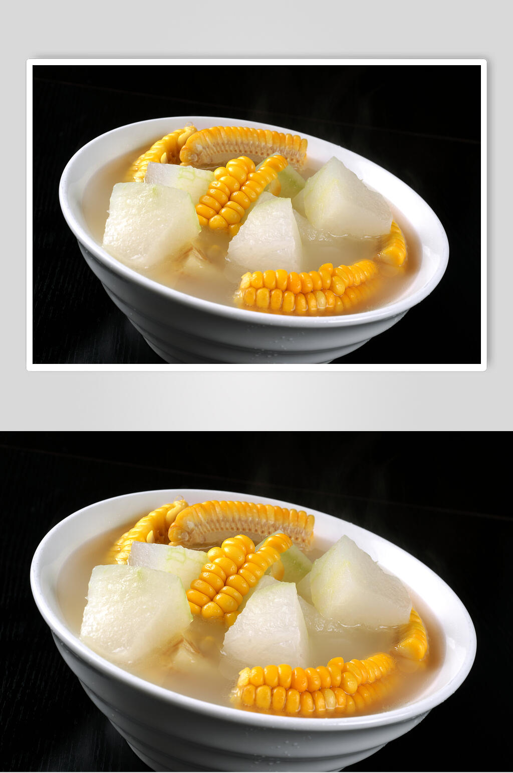 营养美味萝卜玉米菜高清图片素材