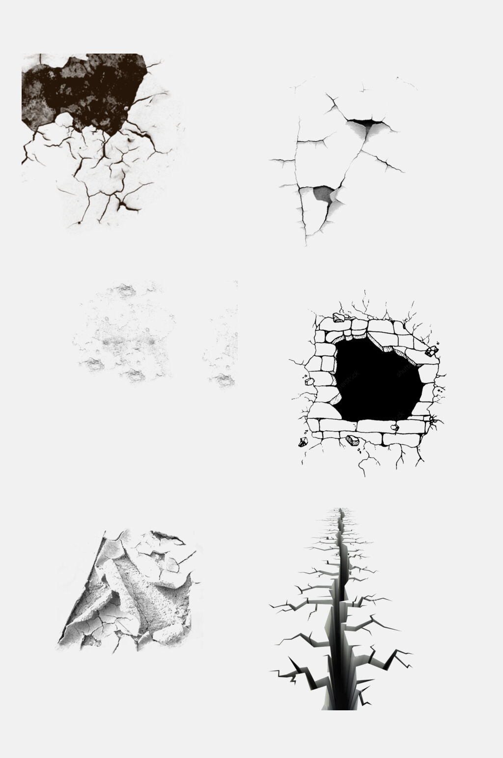創意裂縫裂紋牆壁牆面免摳元素模板下載-編號2000195-眾圖網