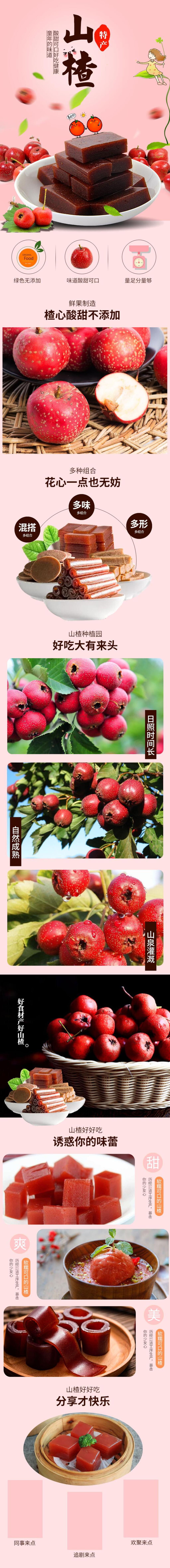美味山楂面包点心饼干电商详情页素材
