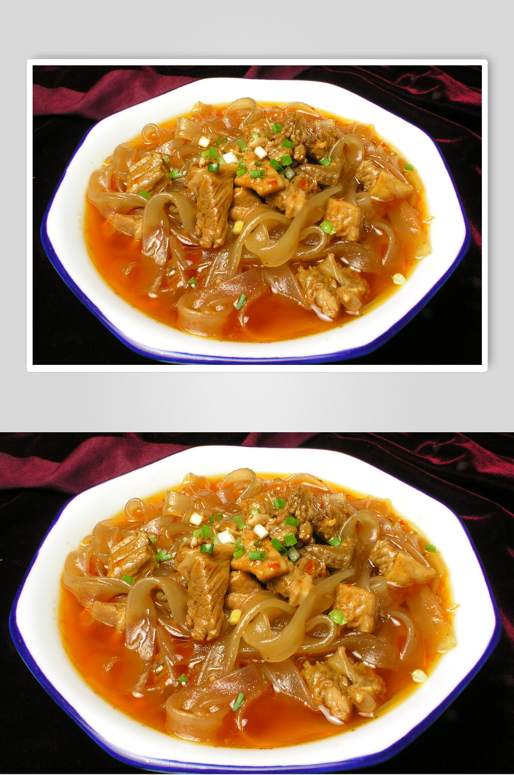 宽粉炖牛肉高清图片素材