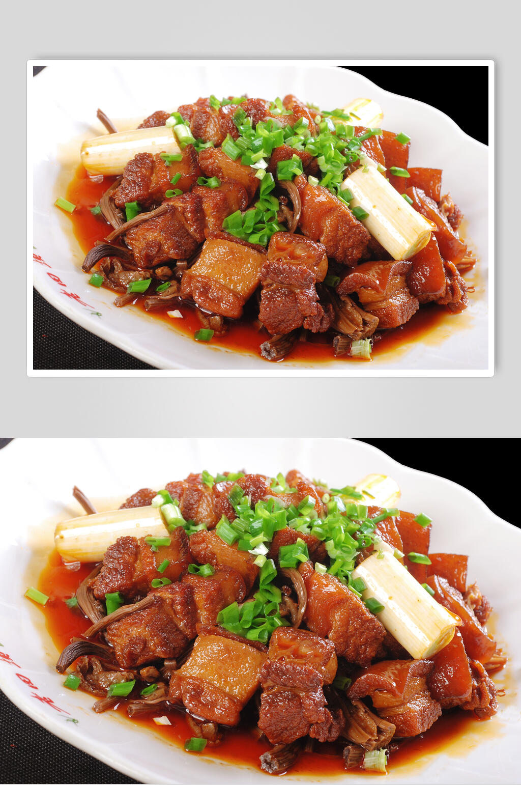 茶树菇烧肉高清图片素材