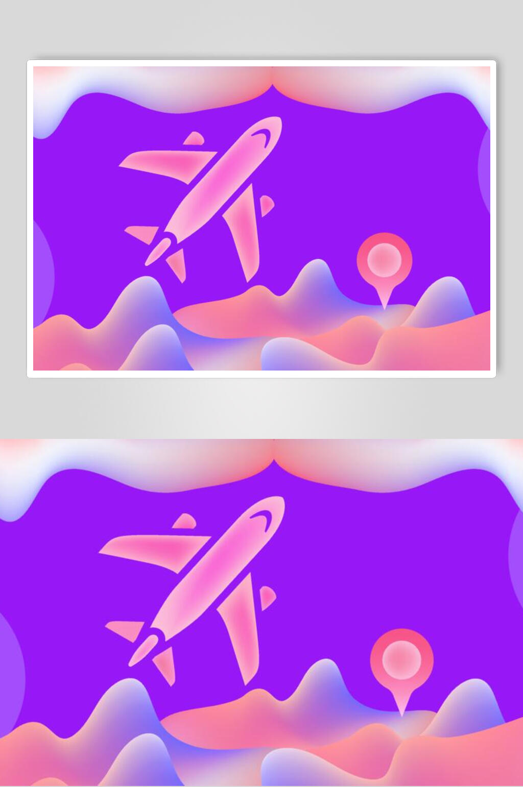 创意幻彩渐变流体矢量素材素材