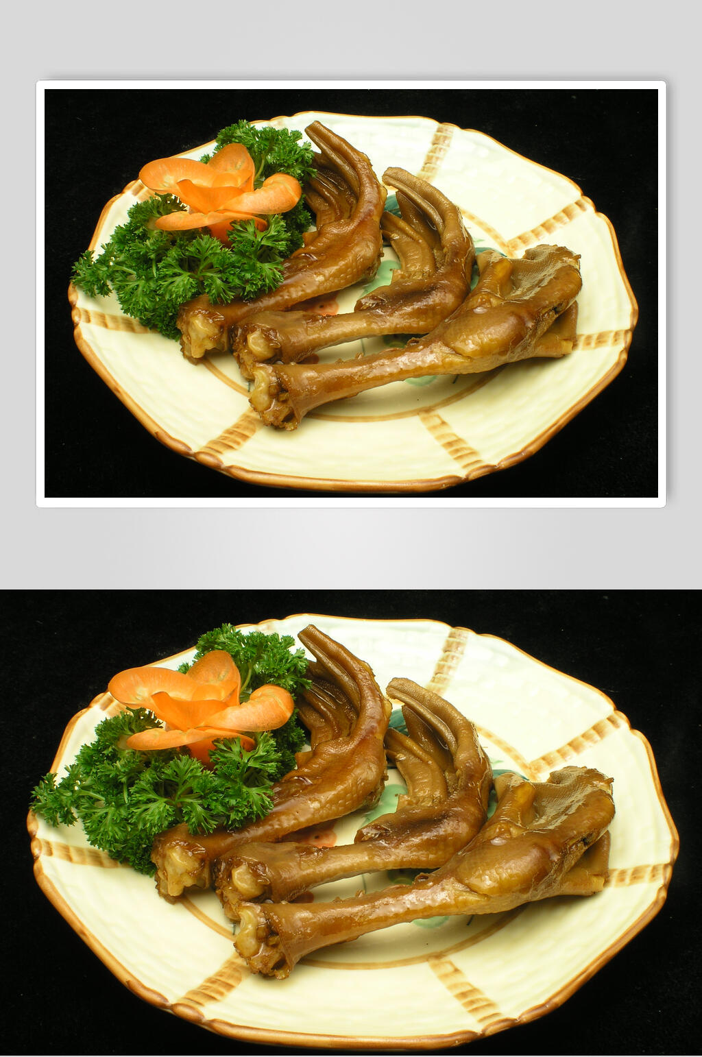 卤辣鸭掌高清图片素材