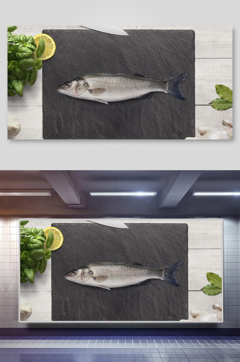 美味海鱼美食背景素材素材