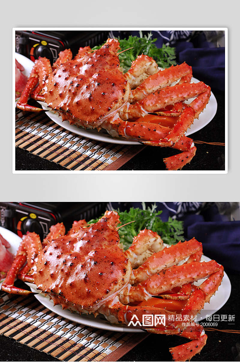 霸王蟹美食高清图片素材