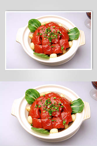 毛氏红烧肉美食高清图片