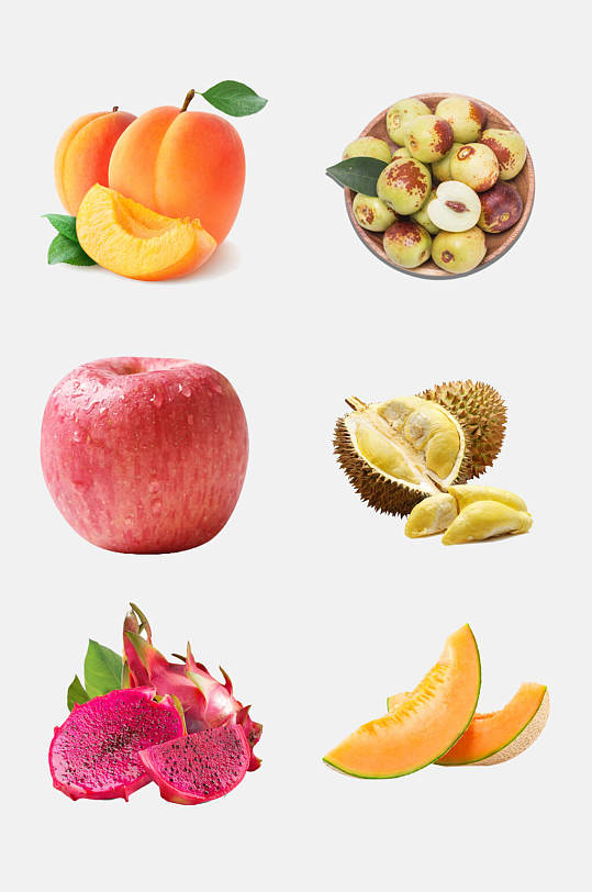 营养健康新鲜水果免抠元素