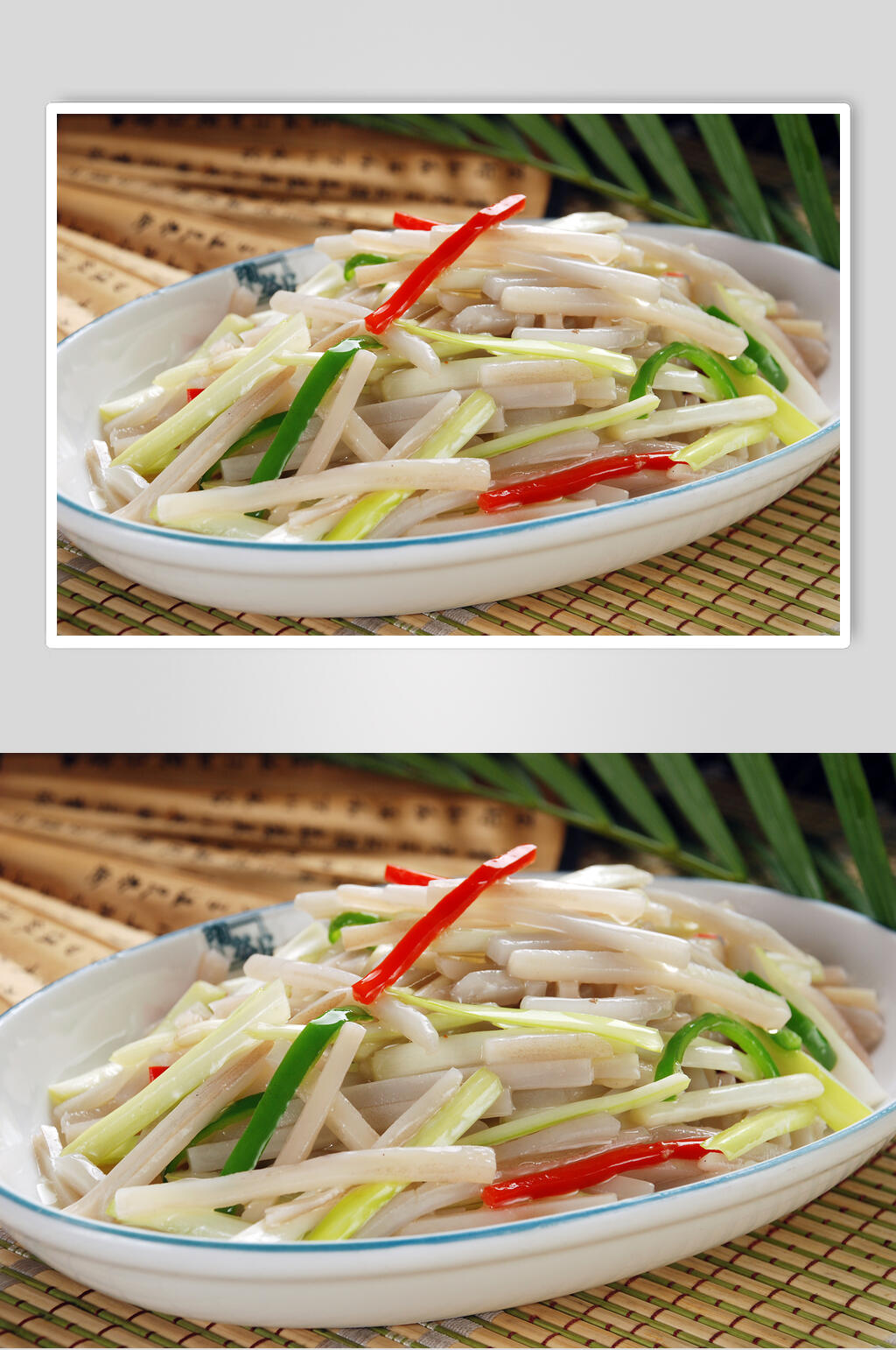 韭菌炒藕丝餐饮食品图片素材