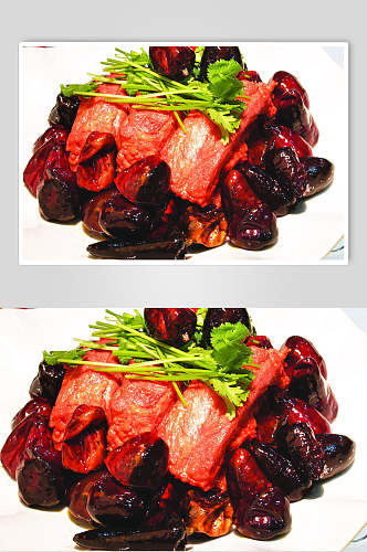川香霸王菇餐饮食物图片