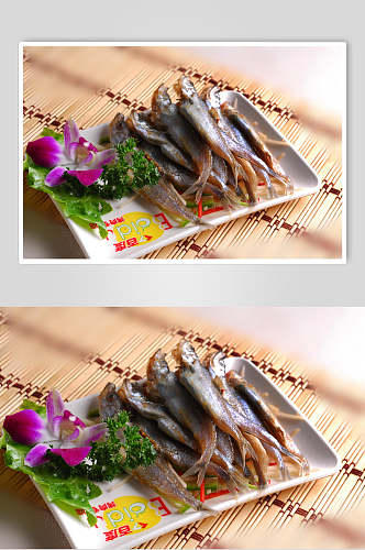 海鲜多春鱼食品摄影图片
