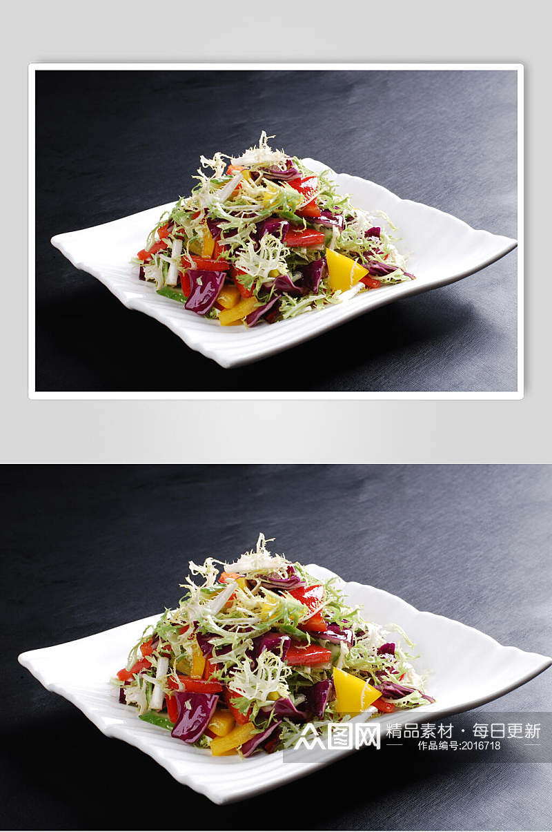 七色拌菜食品图片素材
