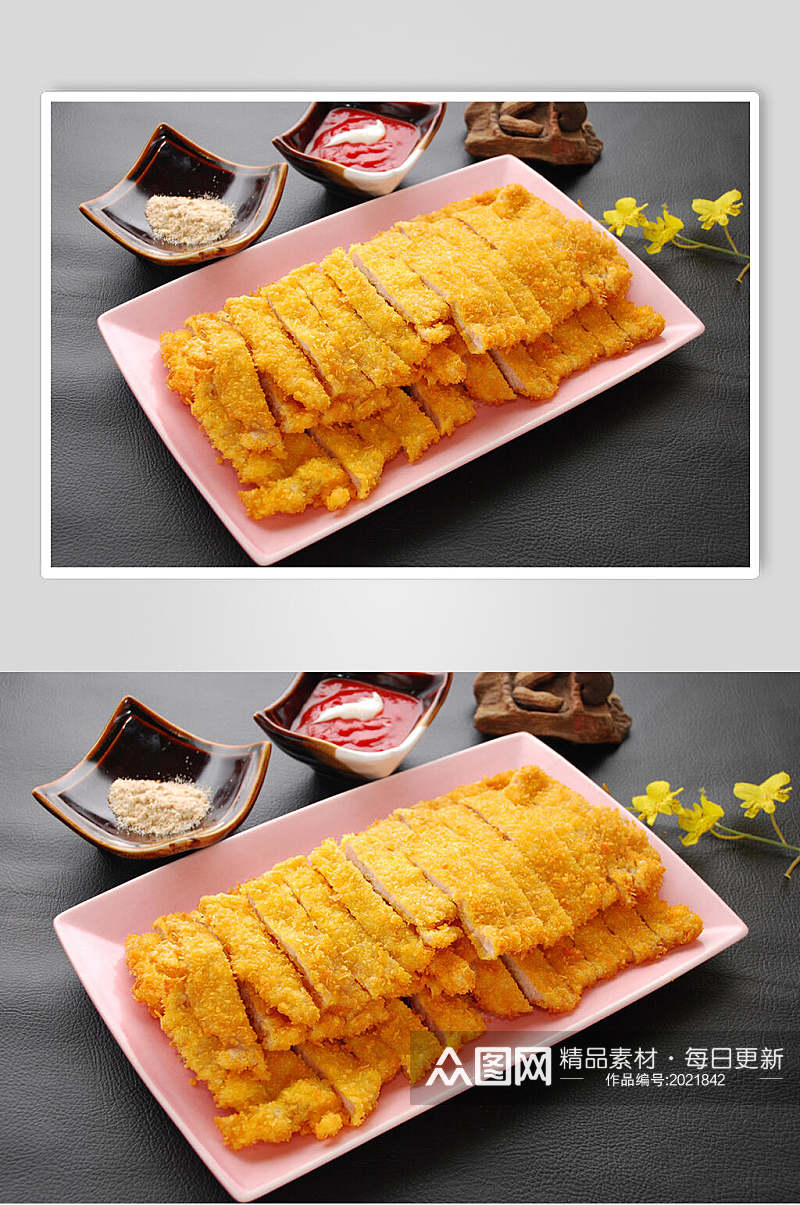 千岛肉排美食摄影图片素材