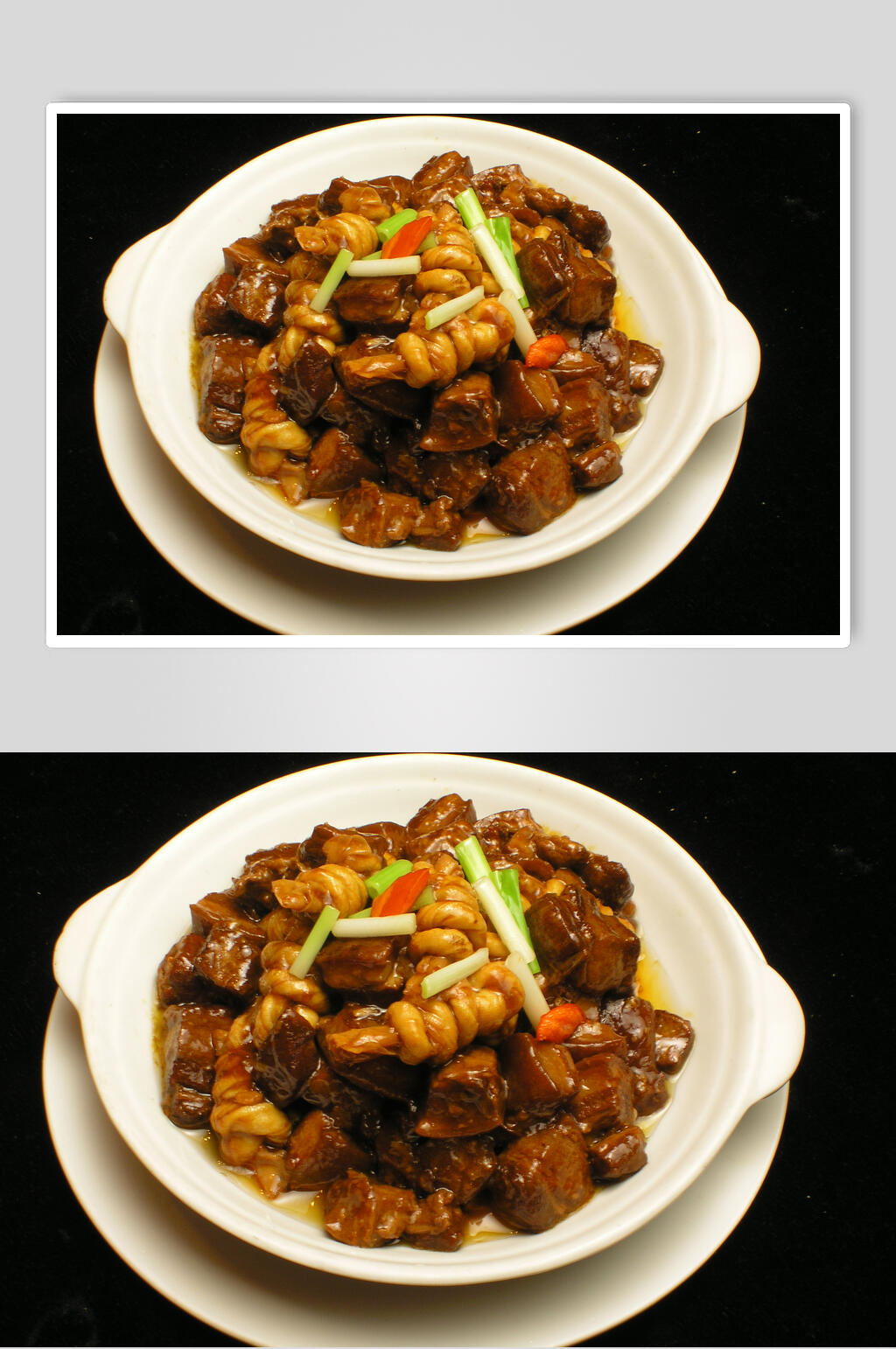 百叶结红烧肉食品图片素材