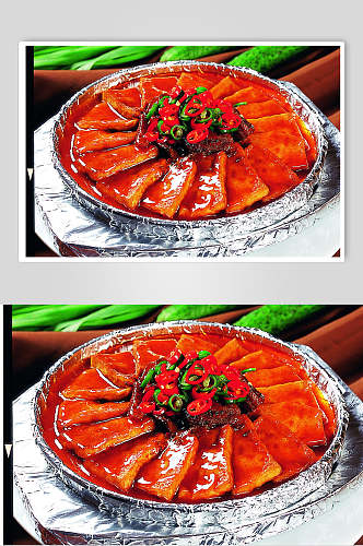 豆豉鲮鱼二面黄摄影图片