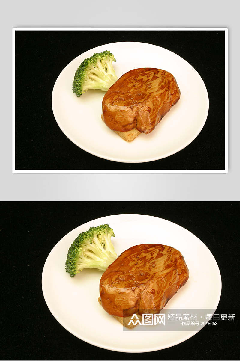 法式煎鹅肝餐饮食品图片素材