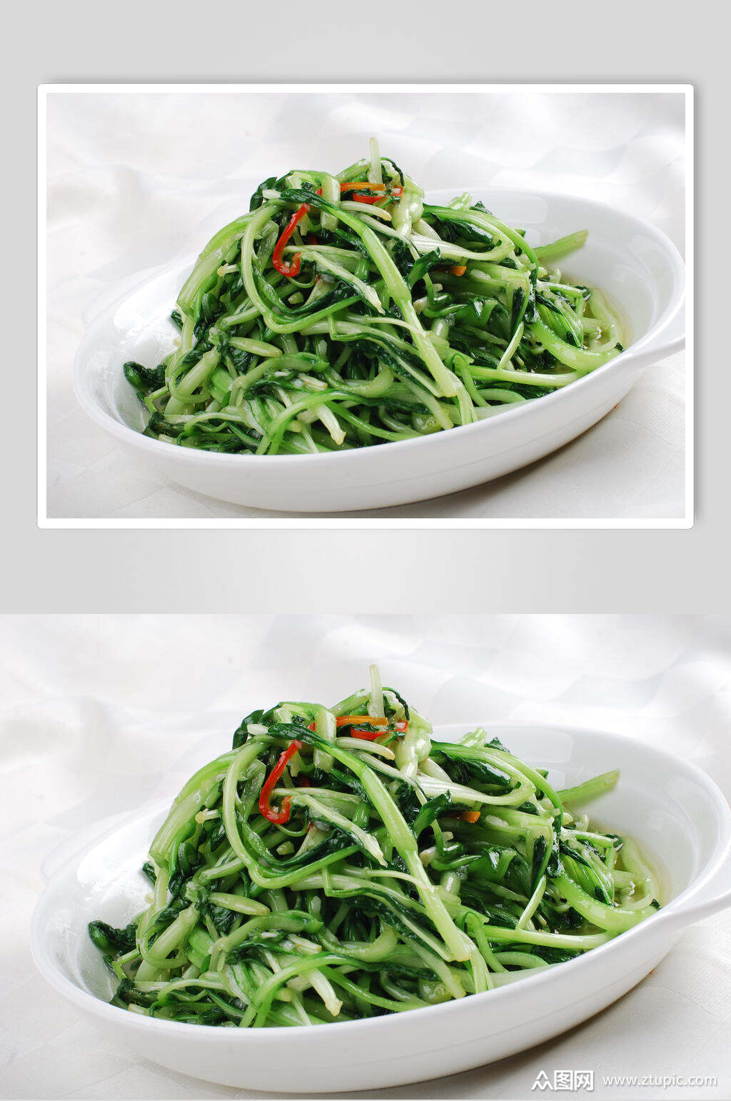 蒜茸毛毛菜食物摄影图片