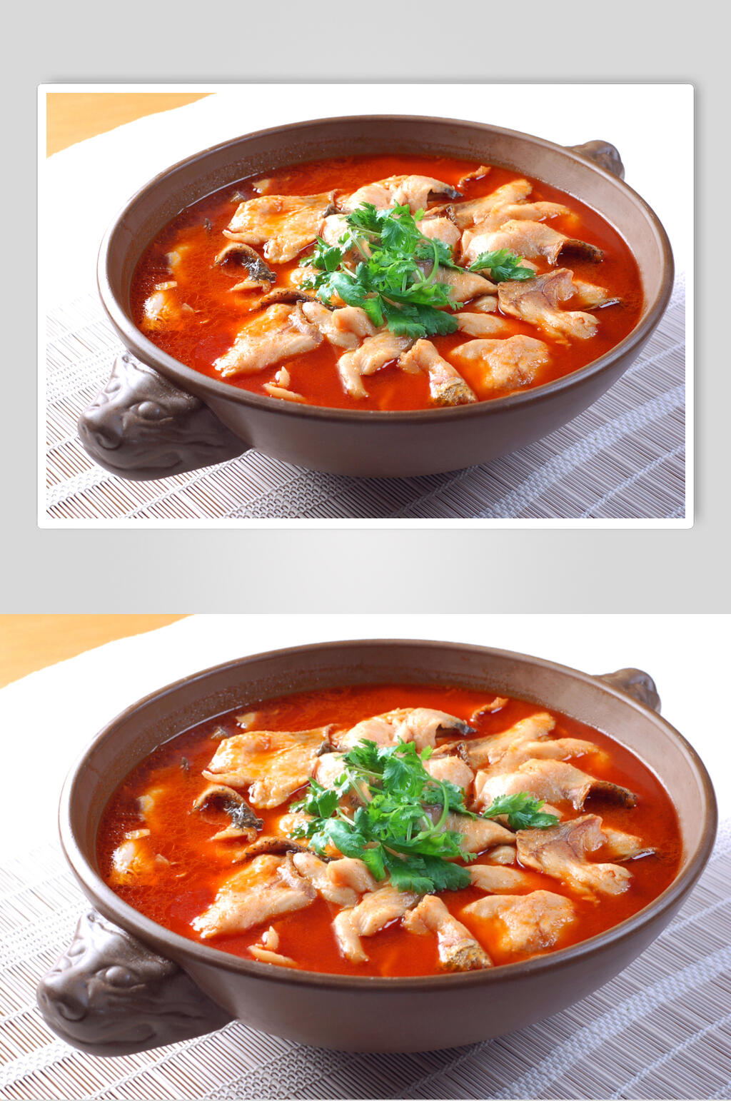 石锅香水鱼美食摄影图片素材