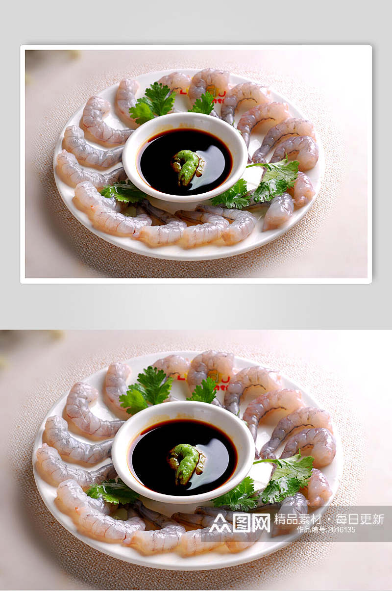 海鲜盐烤虾美食图片素材