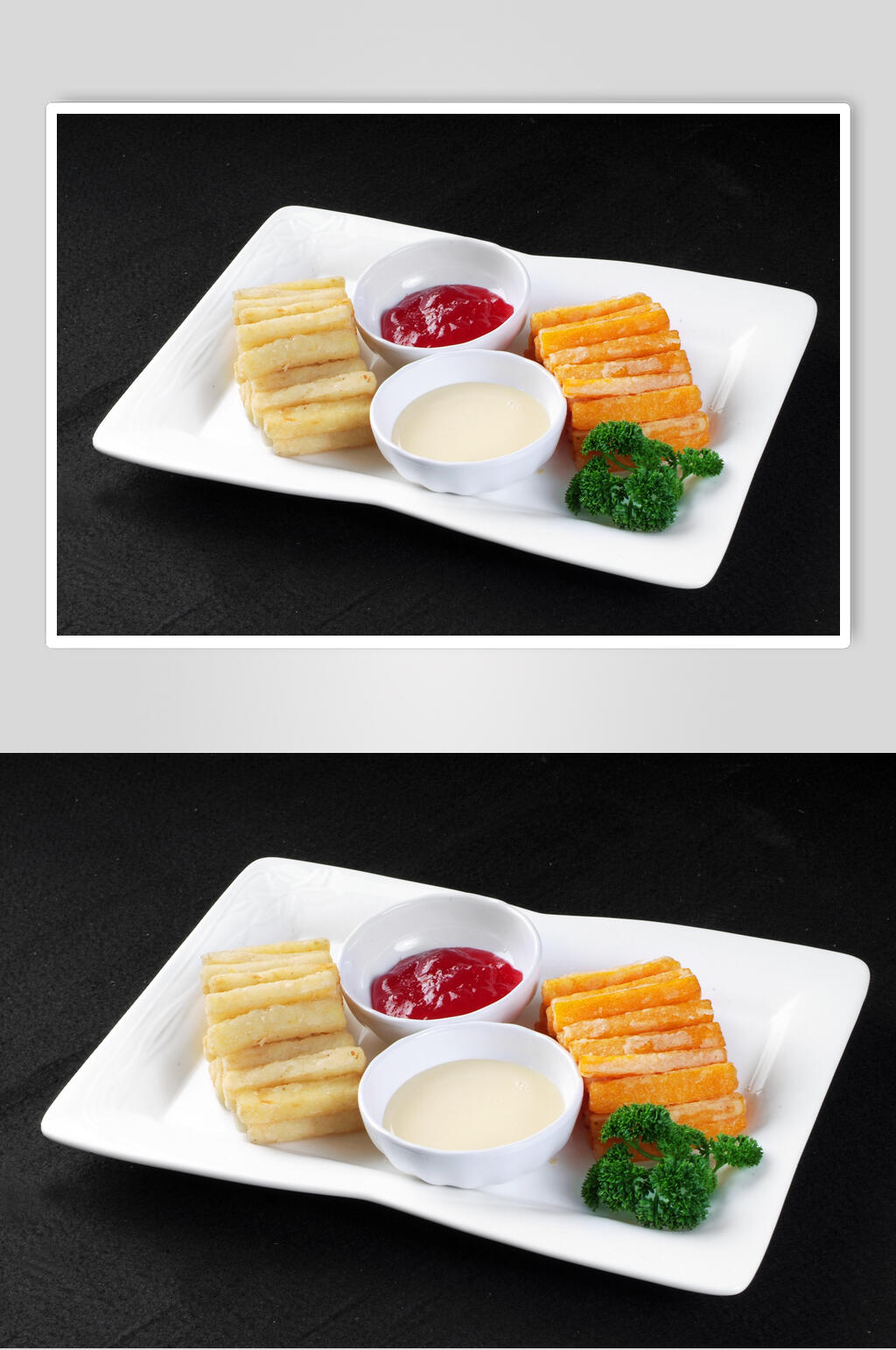 热菜双味酥条元份美食摄影图片素材
