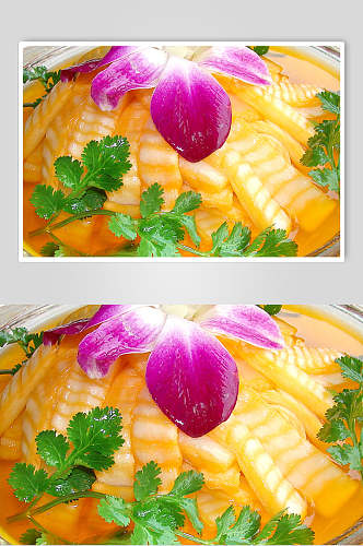 柠汁白菜美食摄影图片