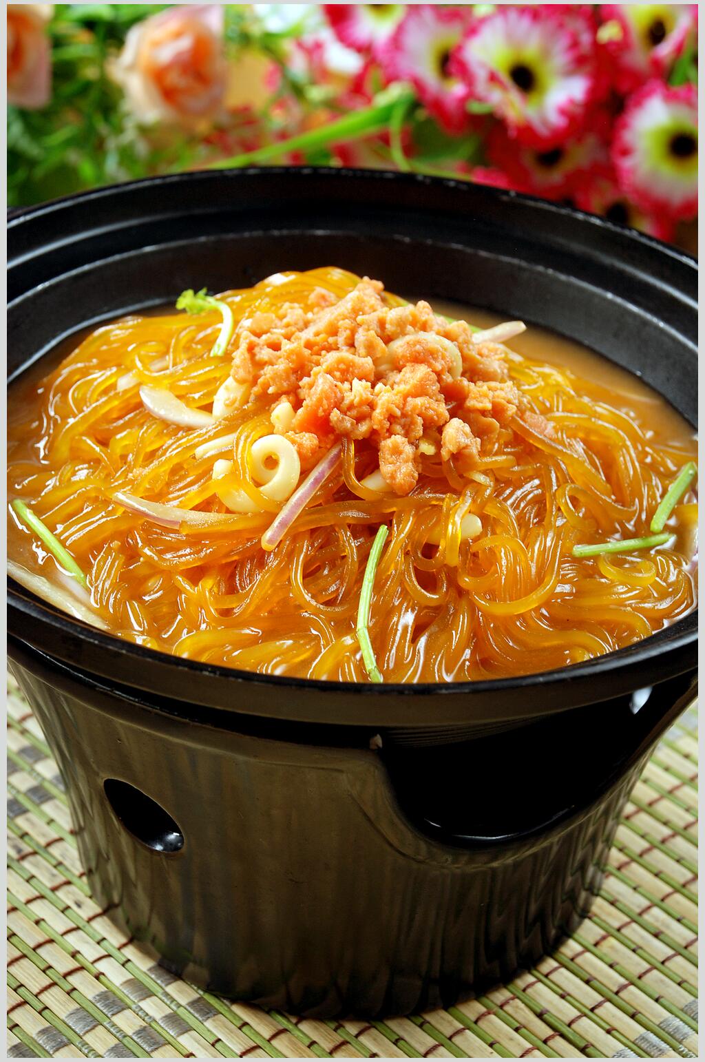 鲜鱿捞金粉餐饮实拍图片素材