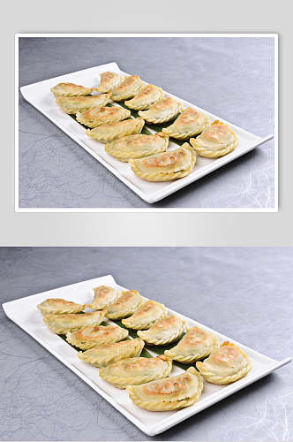 东北韭菜盒子食物摄影图片