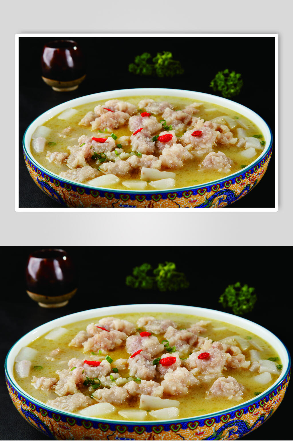 美味山药仔排美食图片素材