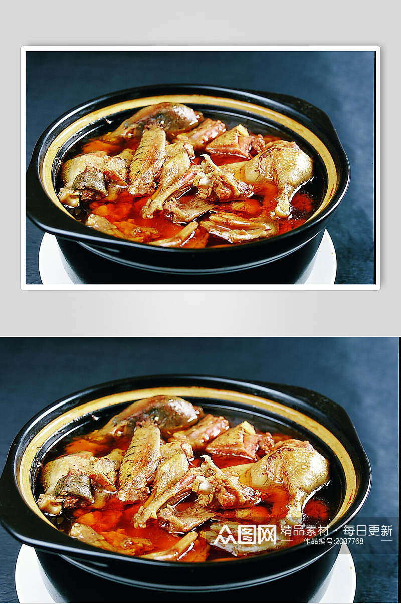 笋干老鸭煲食物摄影图片素材
