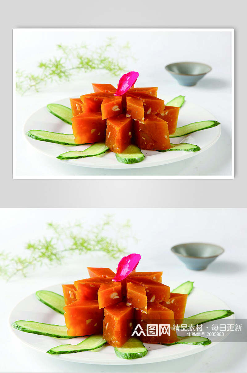 杏仁南瓜糕食品高清图片素材