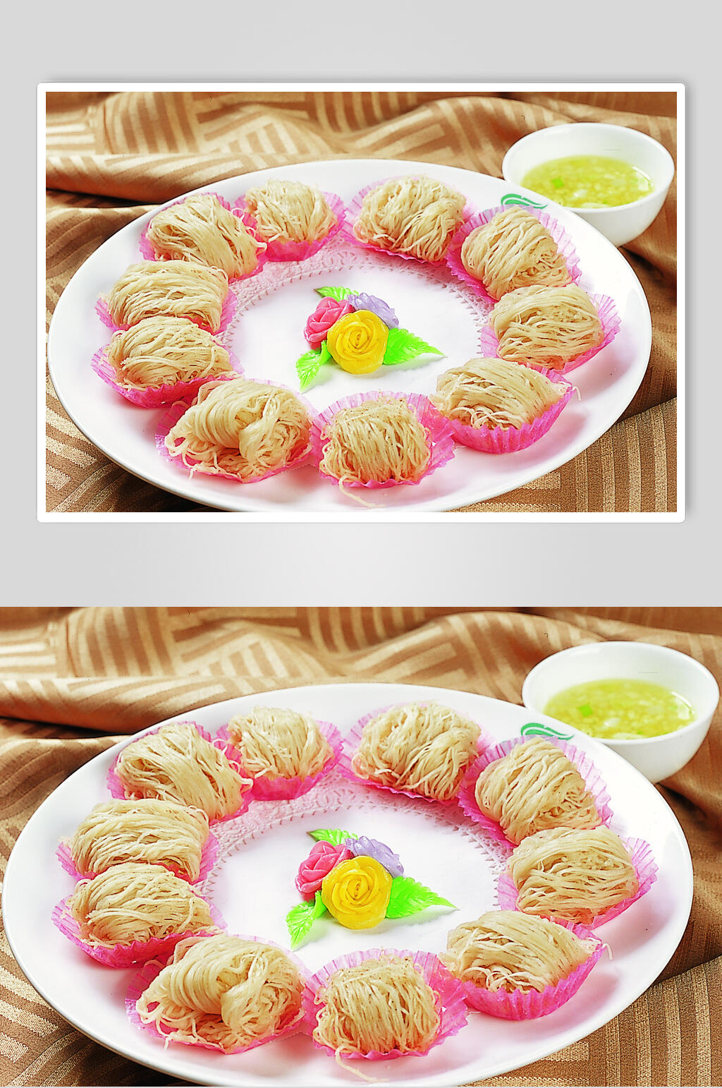 精致金线油塔美食摄影图片素材
