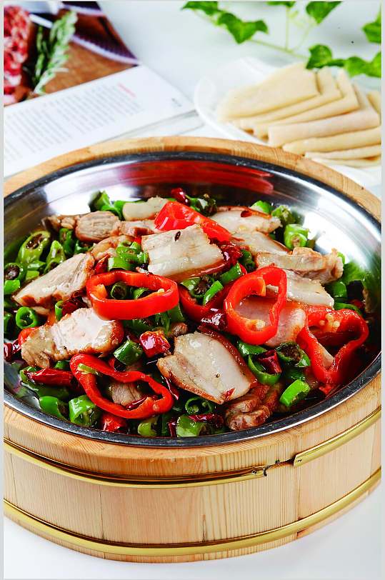 美味辣椒炒肉高清图片