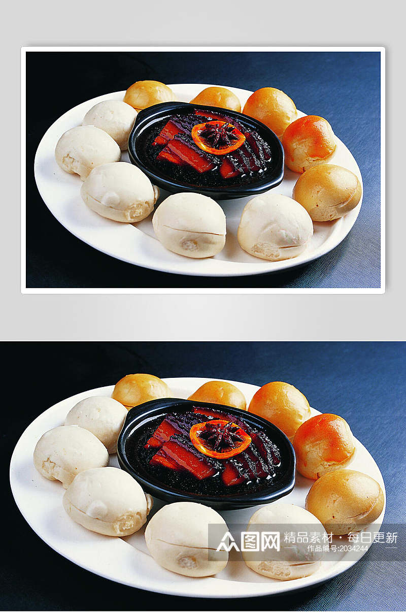 烤腊汁肉荚膜摄影图片素材