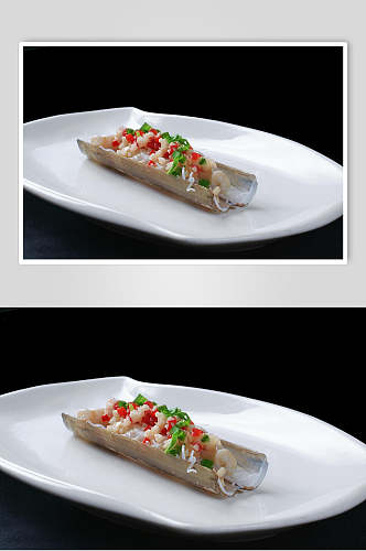 海鲜蒜茸蛏子王高清图片